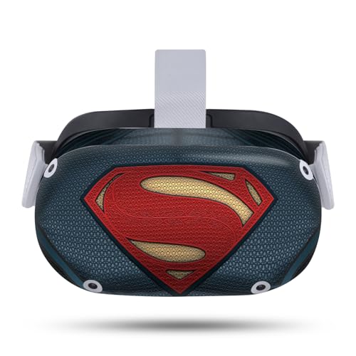 Head Case Designs Officially Licensed Batman V Superman: Dawn of Justice Superman Costume Graphics Vinyl Sticker Skin Decal Cover Compatible with Meta Quest 2