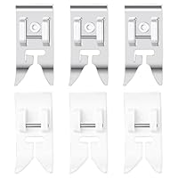 2 Stück Multifunktions Nähmaschinen Nähfuß Universal Teflonfuss Nähmaschine Antihaft Gerader Stichfuß Haushalt Nähfuß Metall Zick Zack Fuß für Meisten Nähmaschinen Inländische Nähmaschinen