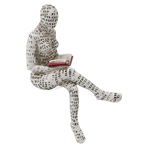 Cyrank Estatuilla De Mujer Leyendo Cover