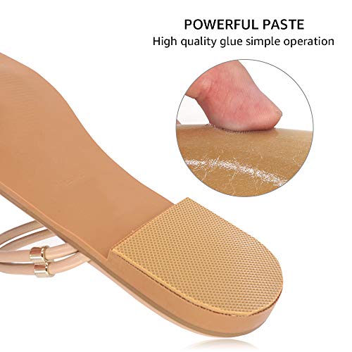 Image of 8Pcs Silicone Anti-Slip Shoe Pads: Discreet Quiet Sole Grips | Muffle Loud Heels: Self-adhesive, cut-to-fit quiet grips for dry indoor use. Budget-friendly fix for office & weddings