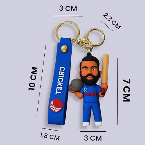Image of Cute 3D Keychain | Keyring & Quirky Bag Charm | Hard Silicone, Unbreakable | Travel Essential | Kids Friendly | Strap & Bag Hook