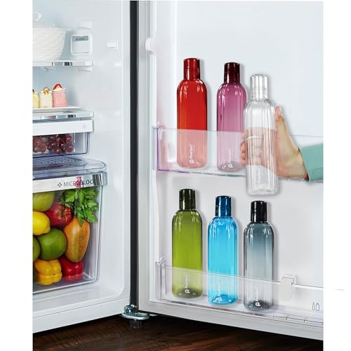 Image of PEARLPET Ren- BPA-free Plastic Water Bottle Set of 6 Pcs, Each 500ml, Assorted Multicolor