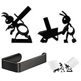 THXFUNAREA Soporte de Papel Higiénico sin Taladro para Pared y Portarrollos de...