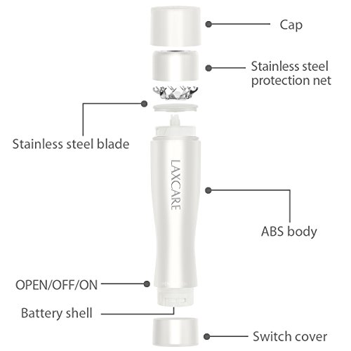 Facial Hair Removal for Women, Laxcare Painless Perfect Hair Remover Waterproof with Built-in LED Light