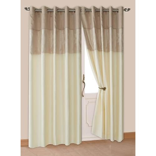 Cream And Gold Curtains Amazon Co Uk