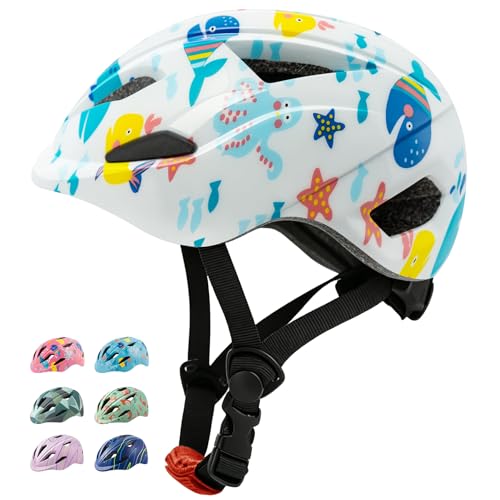 Bike Helmet Toddlers Kids for Gift - Toddler Bicycle Helmets for 2 3 4 5 6 7 8 Year Old Girls Boys - Skate Board Scooter Helmet Ages 3-5 5-8 - Small