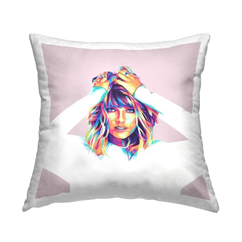 Stupell Industries | Taylor with Rainbow Hair 18 x 18
