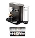 Nespresso De'Longhi Expert EN350.G - Cafetera monodosis de cápsulas, controlable con smartphone mediante bluetooth, recetas ajustables, color gris antracita, Incluye pack de bienvenida con 14 cápsulas