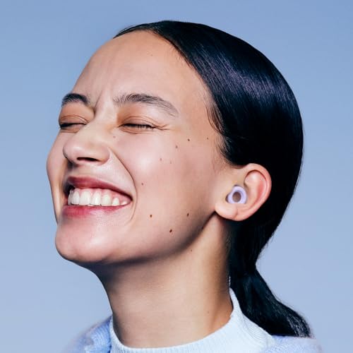Loop Quiet - Ear Plugs for Sleep – Super Soft, Reusable Hearing Protection in Flexible Silicone for Noise Reduction & Flights - 8 Ear Tips in XS/S/M/L - 26dB Noise Cancelling - Violet - Image 7