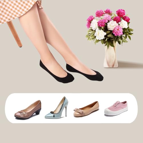 Image of 6-Pairs No Show Socks Womens Ultra Low Cut Liner Socks Invisible for Casual or Formal Wear