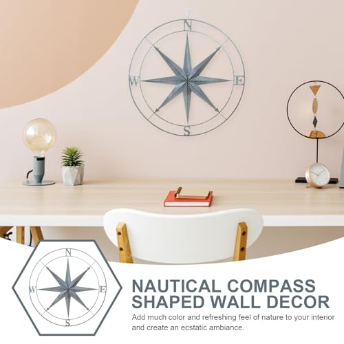 Brújula náutica de hierro anti decoloración para decorar paredes de interior 5