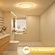 Kuwork LED Deckenleuchte Rund: 48W 4800 lm IP44 Wasserdicht Badezimmer, Sternenhimmel-Effekt Deckenbeleuchtung für Kinderzimmer, Küche, Flur, Wohnzimmer, 3000K Warmweiß, Ø30 cm