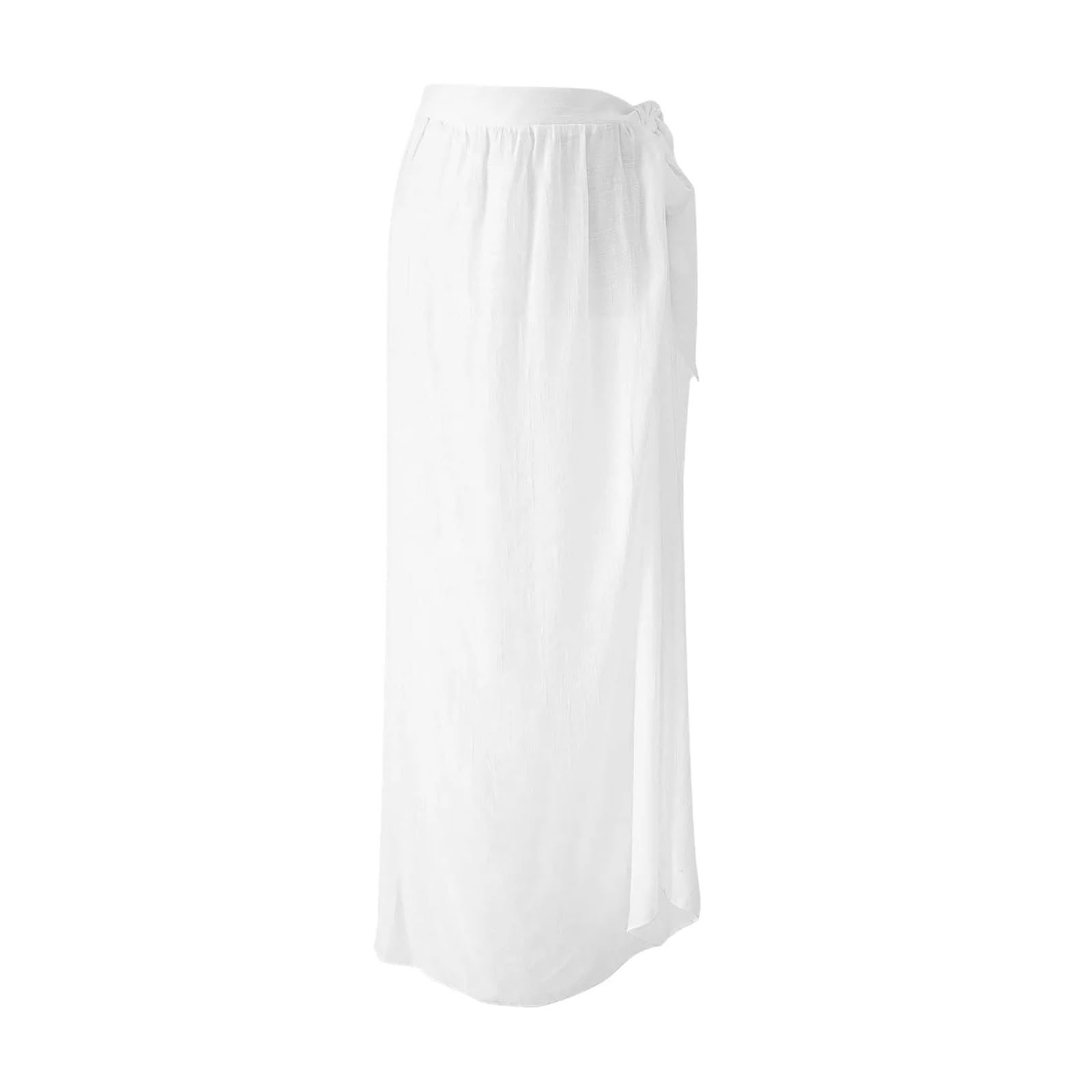 Pareo Femme Plage Jupes Longues D'été Blanches Paréo