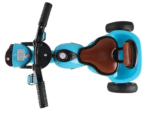 Image of JoyRide Ninja Plug N Play Durable Kids /Pedal Baby Tricycle, Storage Basket, Leather Seat, Led Headlight, Music for 18 Months to 5 Years Boys /Girls /Carrying Capacity Upto 30 Kgs (Blue)