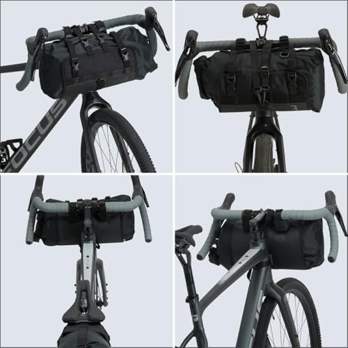 BBB Cycling Fahrrad Tragetasche Vorne Wetterfest, Front Fellow Lenker Gepäckträger Tasche, BSB-141, Schwarz, M
