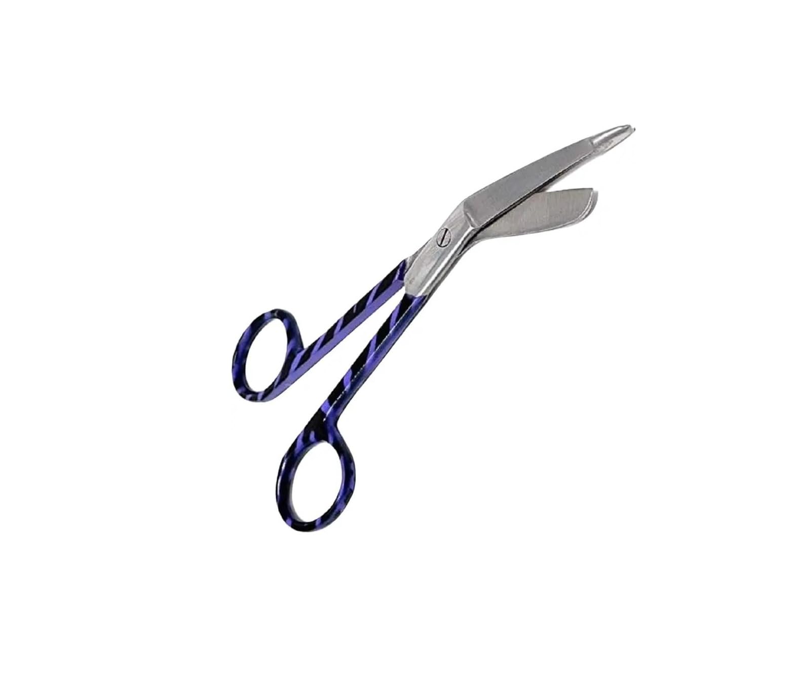Panther Surgical Dark Blue Stainless Steel Stoma Surgical Trauma Medical Lister Bandage Scissors Blunt Ended Scissors 5.5'' Color Coated Nursing Student First Aid Utility Scissors (Dark Blue)