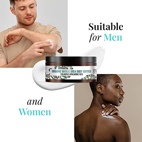Era Of Nature Luxurious Natural Organic Body Butter – Oats & Shea Butter – With Tea Tree & Organic Hemp Seed Oil. Anti-Aging Body Moisturizer. Long-Lasting Nourishment To Soften And Hydrate Skinch (240Ml/8.0Oz, Green Tea And Lemongrass) - Era Of Nature. thumb #6