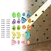 harayaa Rock Climbing Wall Holds Climbing,Support Training Equipment Climbing Grips Set Climbing Stones Toys for Playground Backyard