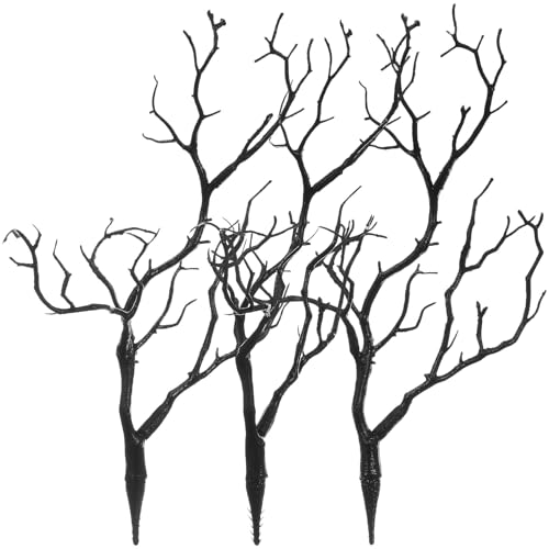 iplusmile Ramas de Coral Artificiales 3 Unidades para Tocado DIY y Decoración de Películas de Terror Ideales para Eventos y Manualidades Familiares