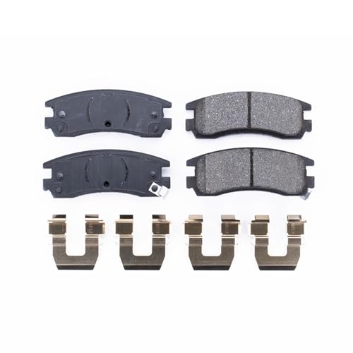 Image of PowerStop Rear Brake Pads for Buick Allure 2008-09 |Century 2004-05 |LaCrosse 2008-09 |Regal 1997-04 |Rendezvous 2002-07 |Impala 2000-10 - Z17 Ceramic Brake Pads with Installation Hardware, 17-698