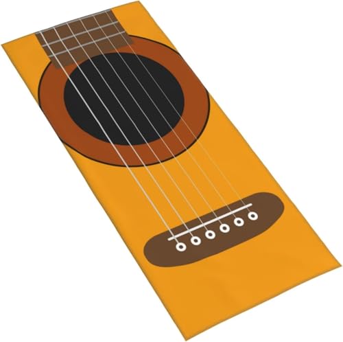 フェイスタオル ギターの表 マイクロファイバー タオル 柔らか 肌に優しい 肌触りが良い ふわふわ 髪に優しい 通気 かわいい 抗菌防臭加工 瞬間吸水 速乾 耐久性 薄手 毛羽落ち少ない 業務用タオル