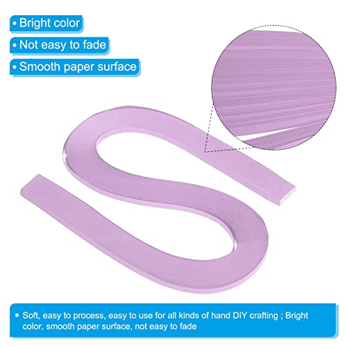 PATIKIL Quilling Strips Paper 120pcs 3/16"(5mm) 54cm Origami Paper Quilling Strip for Art DIY Hand Craft Christmas Light Purple - Image 3