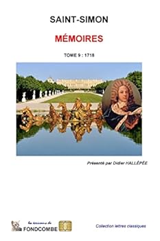 Paperback Mémoires du duc de Saint-Simon: Tome 9: 1718 [French] Book