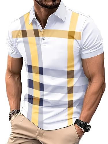 Image of Noble Monk Men's Regular Fit Polo T Shirt |Half Sleeves |Collar Tshirts T Shirt | Casual Tshirt