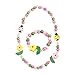 Kisangel 2 Unids Niñas Chunky Bubblegum Bead Collar Pulsera Conjunto Moda Niños...