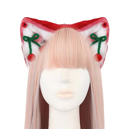 Diadema de anime de lobo con orejas peludas para accesorios de cosplay 2