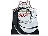 Summers Goldeneye 007 Bond Movie Basketball Jersey Movie Sports Apparel for Men S-XXXL (White,...