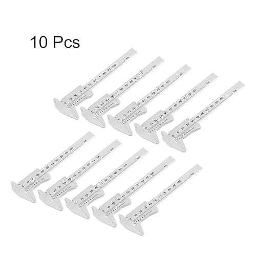 Calibrador Vernier Mini Plástico 100mm Pack 10 Unidades miniatura 3