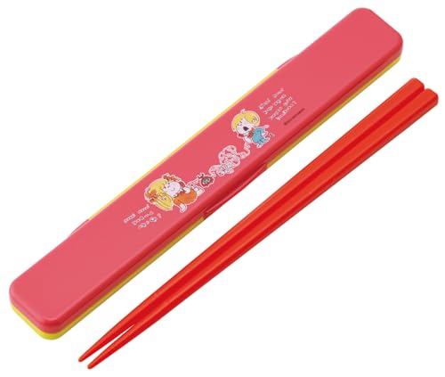 スケーター(Skater) 箸 箸箱 セット 18cm 日本製 抗菌 銀イオン Ag+ 大人用 水森亜土 ABC3AG