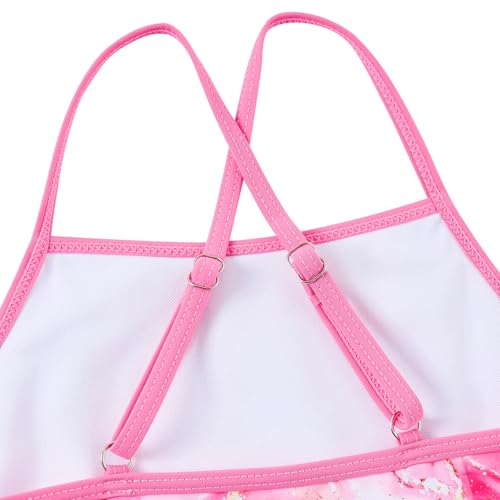 Image of Girls Tankini Swimsuit Two Piece Bathing Suit with Adjustable Strap 3-13 Years