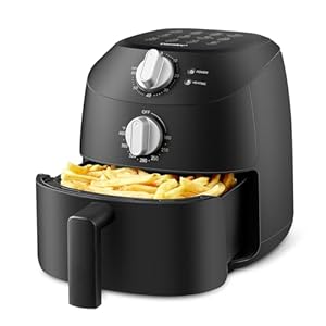 Midea Compact 2L Air Fryer – 12 Preset Menus, Adjustable Timer, 80-200°C Temperature Control, 1150W, Dishwasher-Safe Non-Stick Basket, BPA-Free, Space-Saving Design – Ideal for Small Kitchens (Black)