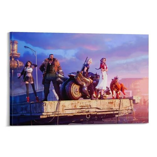 �t�@�C�i���t�@���^�W�[ �|�X�^�[ (7) �p�l�� �L�����o�X �ǃA�[�g �z�[���A�[�g���[�N �����Ɋ|�����܂�20x30inch(50x75cm)