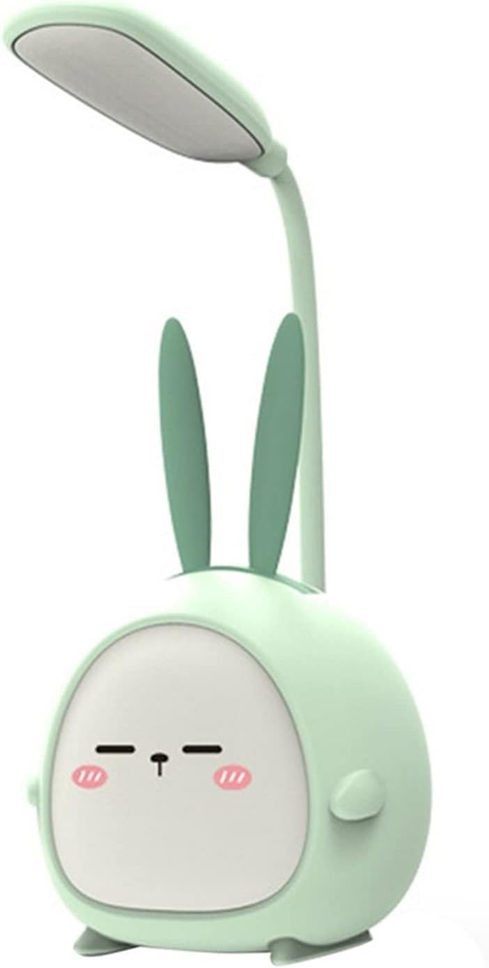 ALLMRO Bedside lamp Kawaii Cute Rechargeable Desk Lamp Eye Protection