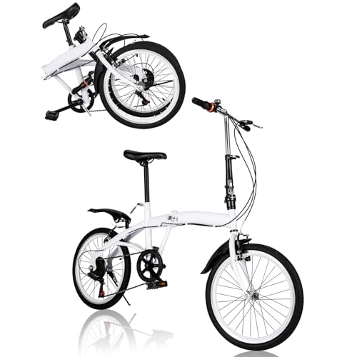 OUBUBY 20 Zoll Klapprad, 6 Gang Klapprad Erwachsene Adult Portable Bike...