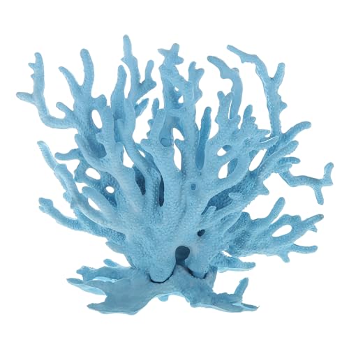 Image of Blue Coral Reef Decor, Mini Faux Coral Aquarium Decor, 6.3x5.31in