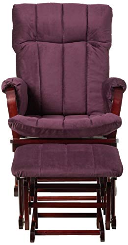 Artiva-USA-Wood-Glider-Chair-and-Ottoman-Mircofiber-Cushion-Set Artiva USA Wood Glider Chair and Ottoman Mircofiber Cushion Set