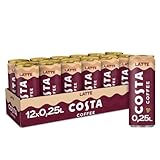 Costa Coffee Latte, 12er Pack (12 x 250 ml)