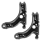 Both (2) Brand New Complete Control Arm Assembly - Position: Front Lower Driver & Passenger Side 10-Year Warranty - for Volkswagen Beetle Golf Jetta