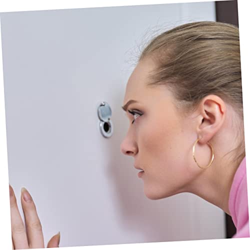 Visor de Puerta de Seguridad Ajustable Outanaya con Lente de Vidrio y Tapa para Privacidad en Entrada de Casa, Compatible con Puertas de hasta 2 Pulgadas de Grosor miniatura 4