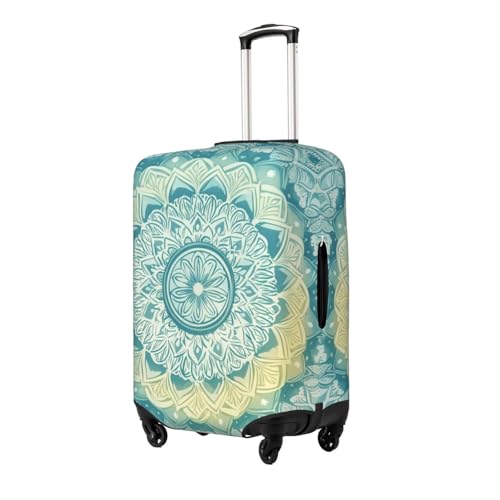Mandala Flower Print Suitcase Covers Protectors, Luggage Covers For 18~32" Suitcase, Accessories Washable Elastic Luggage Protective Cover2