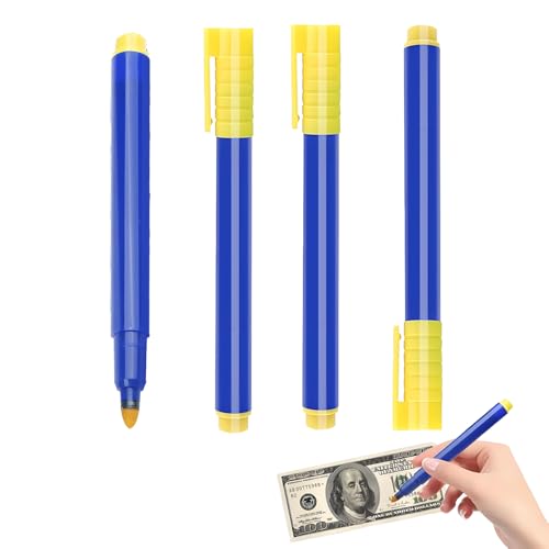 4 Stück Geldscheinsprüfer Stift, Geldscheinprüfer, Prüfstift...