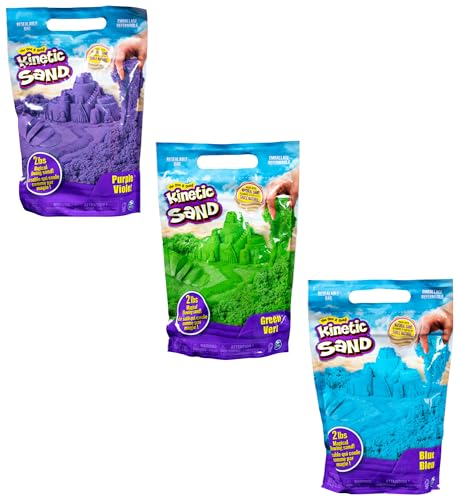 Kinetic Sand, Sacchetto con 907Gr di Sabbia Cinetica Colorata, 3+ Anni