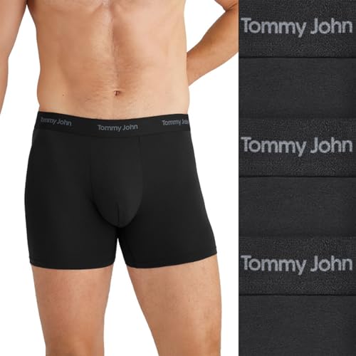 Image of Tommy John Men's Luxe Modal 6 inch Boxer Brief Underwear 3-Pack