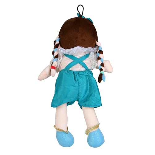 Image of Fun4you Plush Doll 40cm - Soft Stuffed Toy for Girls, Baby & Kids | Cute Blue Cuddly Doll for Birthday Gift, Playtime, Nursery Decor, Return Present & Plushie Toy for Children