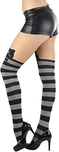 Image of ToBeInStyle Women's Cute Thigh High Printed Character Tights