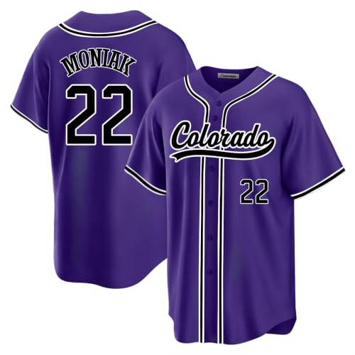 Camiseta de béisbol Colorado, cosida, para hombres, mujeres, jóvenes y niños miniatura 1